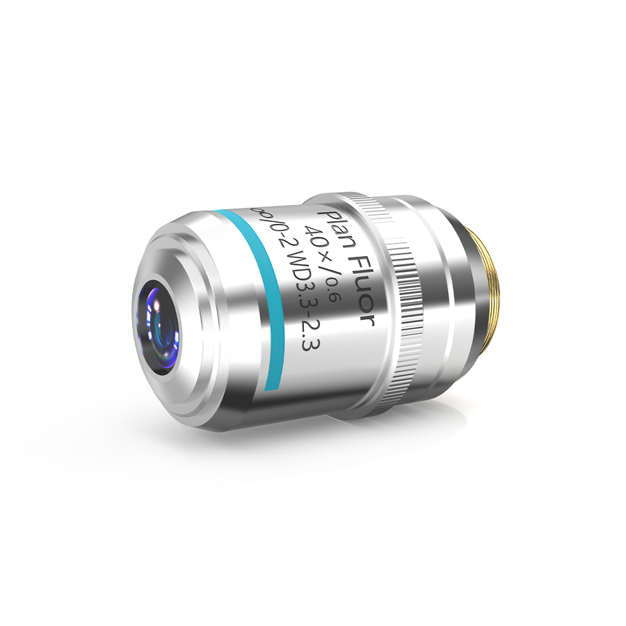 40× 齐焦60mm平场半复消色差倒置生物物镜