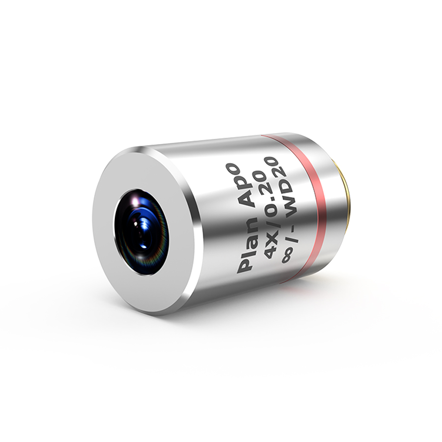 4× 齐焦60mm平场复消色差生物物镜