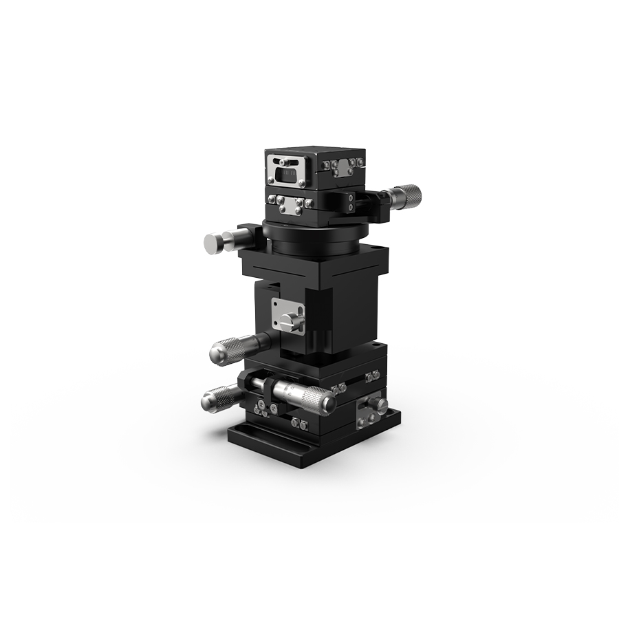 六维位移台 台面尺寸40x40mm 旋转中心高度60mm 最大负载3.42kg
