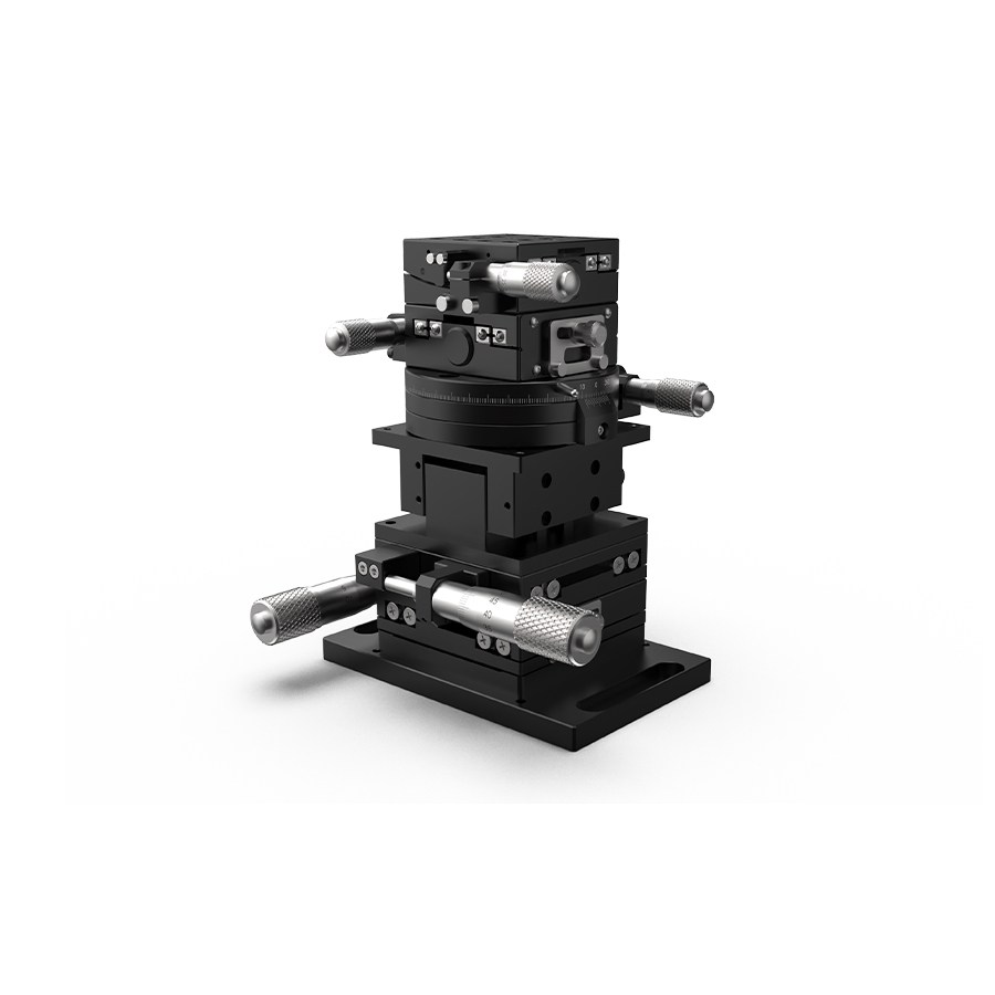 六维位移台 台面尺寸60x60mm 旋转中心高度50mm 最大负载1.86kg