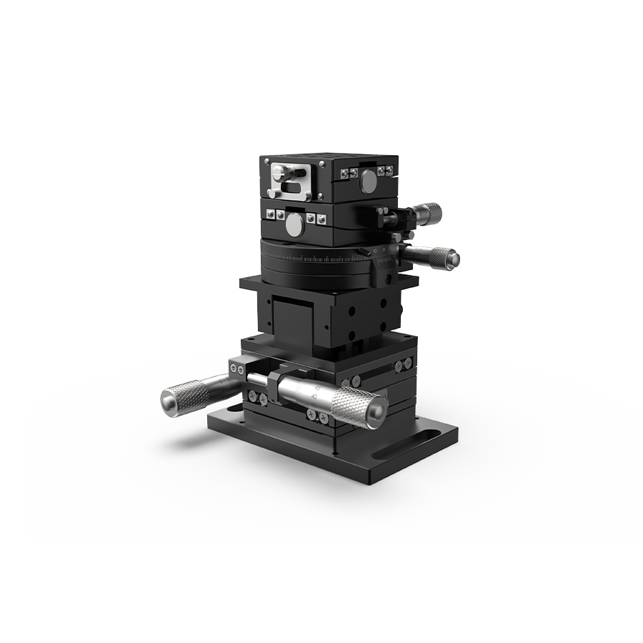 六维位移台 台面尺寸60x60mm 旋转中心高度75mm 最大负载1.86kg