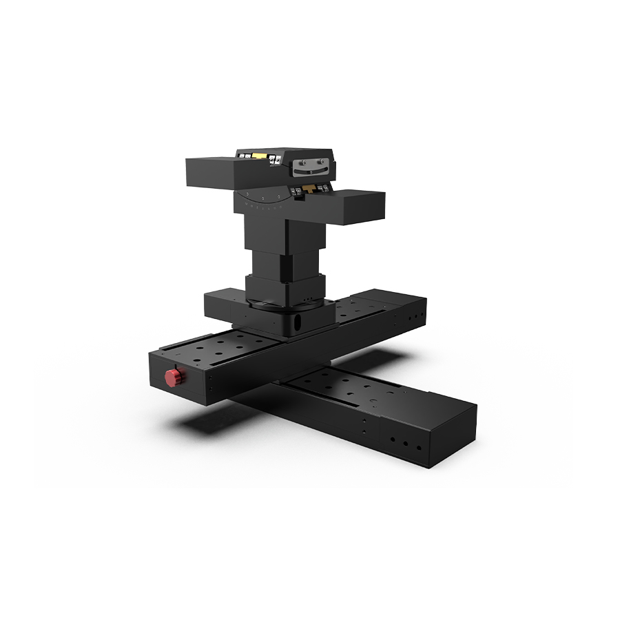 六维驱控一体位移台 台面尺寸120x120mm XYZ轴行程±200mm,±200mm,±10mm